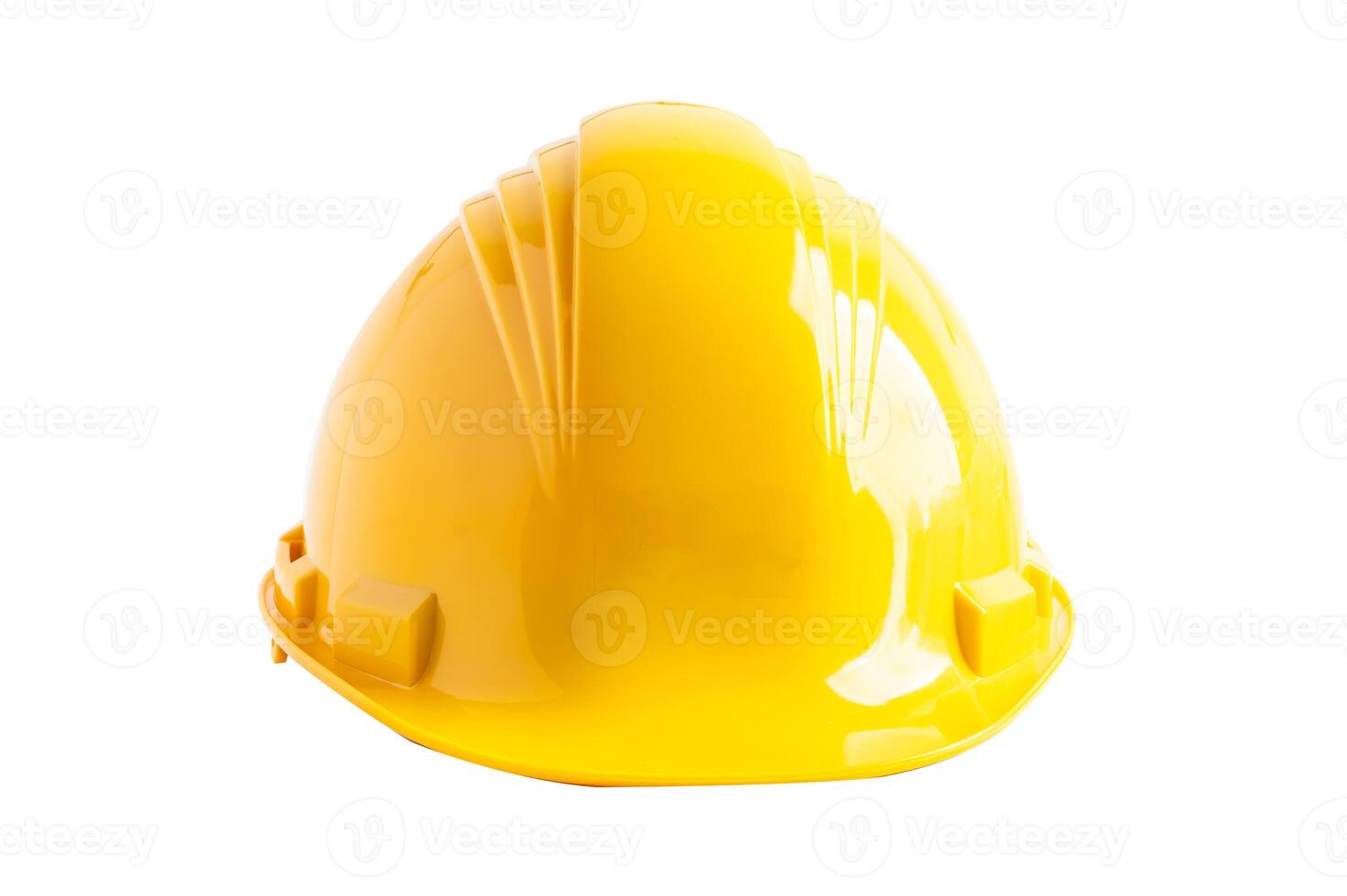Safety first hard helmet hat isolated on white background with clipping path. photo
