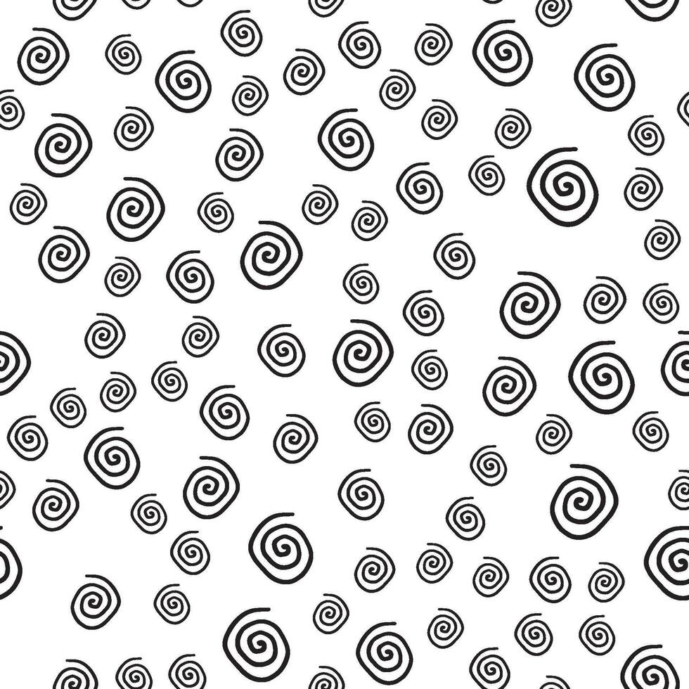 Absctract nordic trandy pattern with spiral for decoration interior, print posters, greating card, bussines banner, wrapping in modern scandinavian style in vector. Doodle style vector