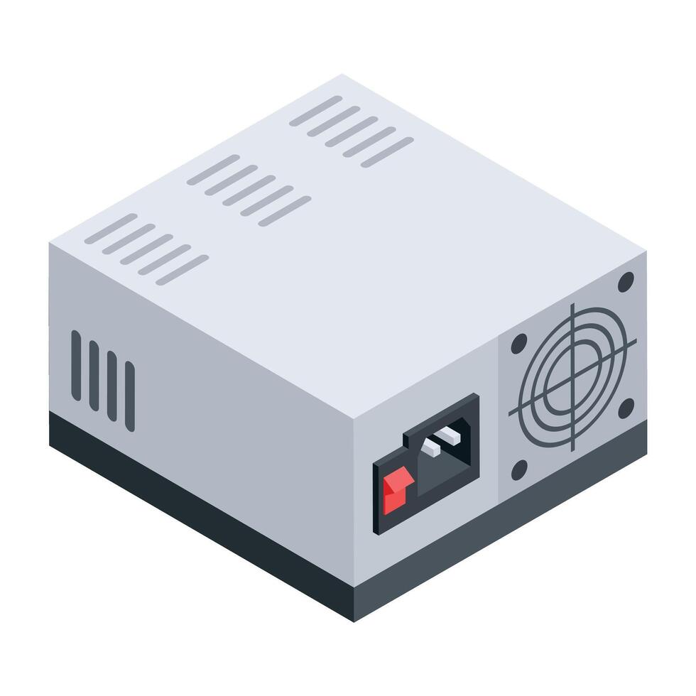 Electric Devices Isometric Icon vector