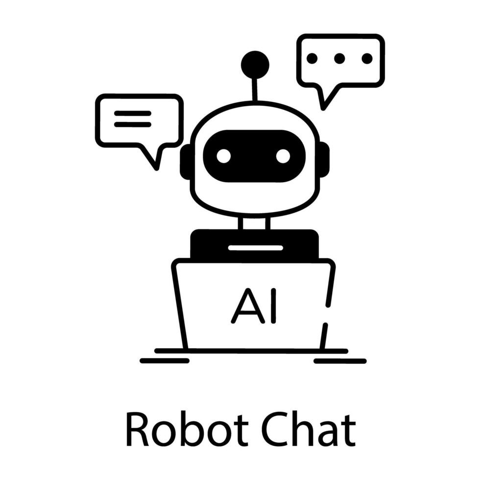 Futuristics Technology Linear Icon vector