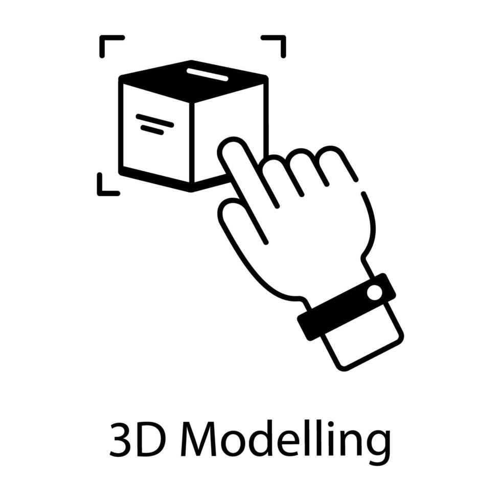 Artificial Intelligence Linear Icon vector