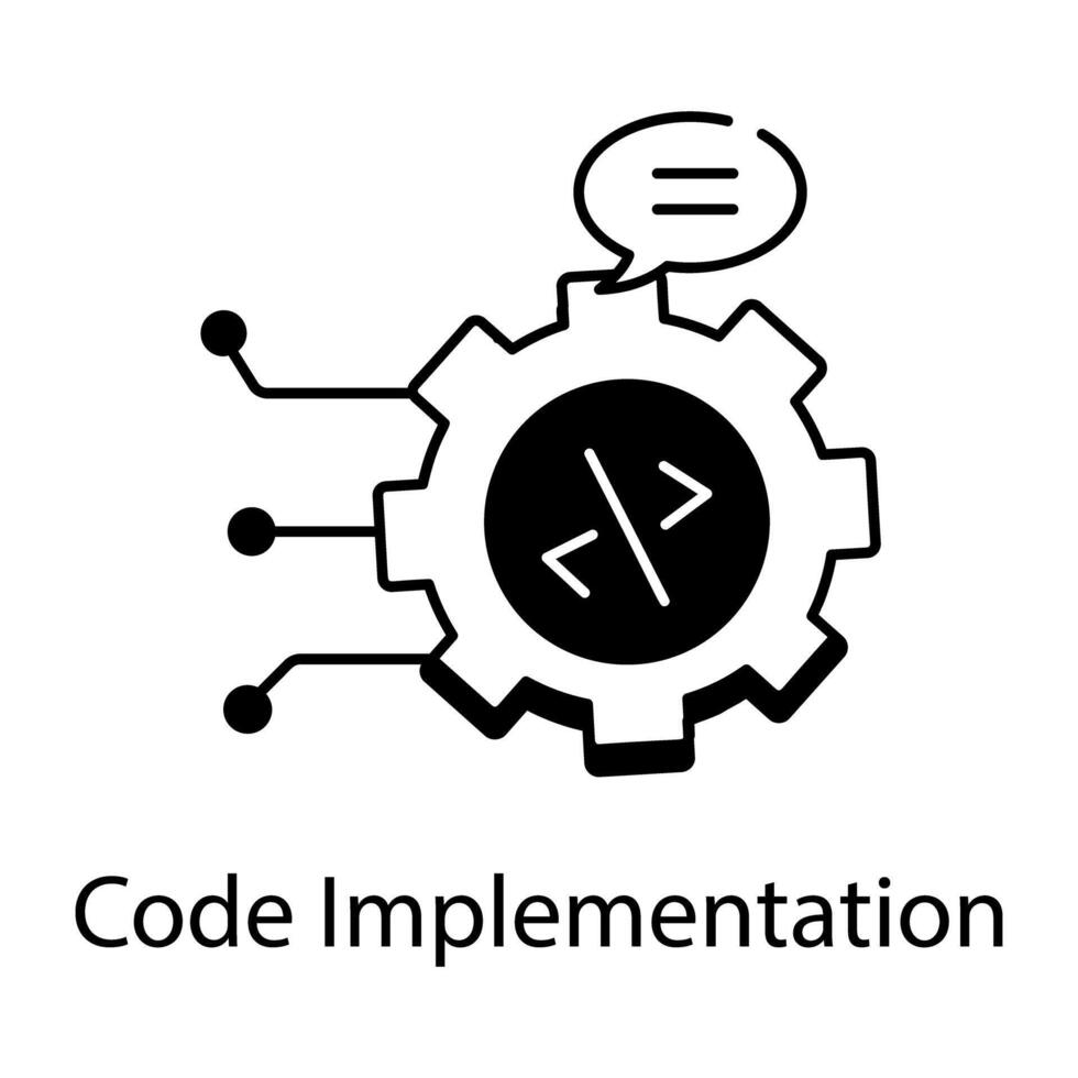 Machine Learning Linear Icon vector