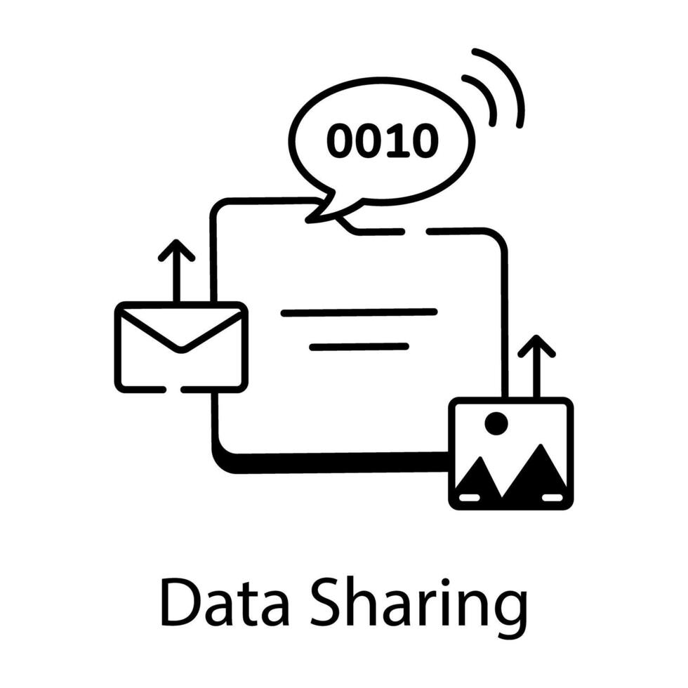 AI and VR Technology Linear Icon vector