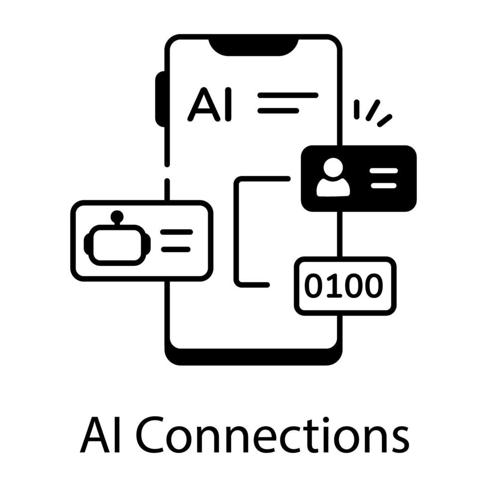 Future Technology Linear Icon vector