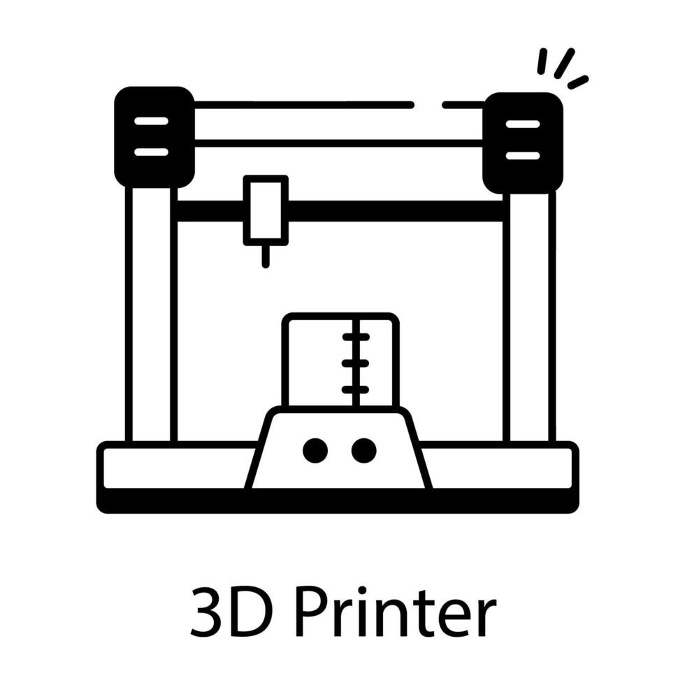 profundo aprendizaje lineal icono vector