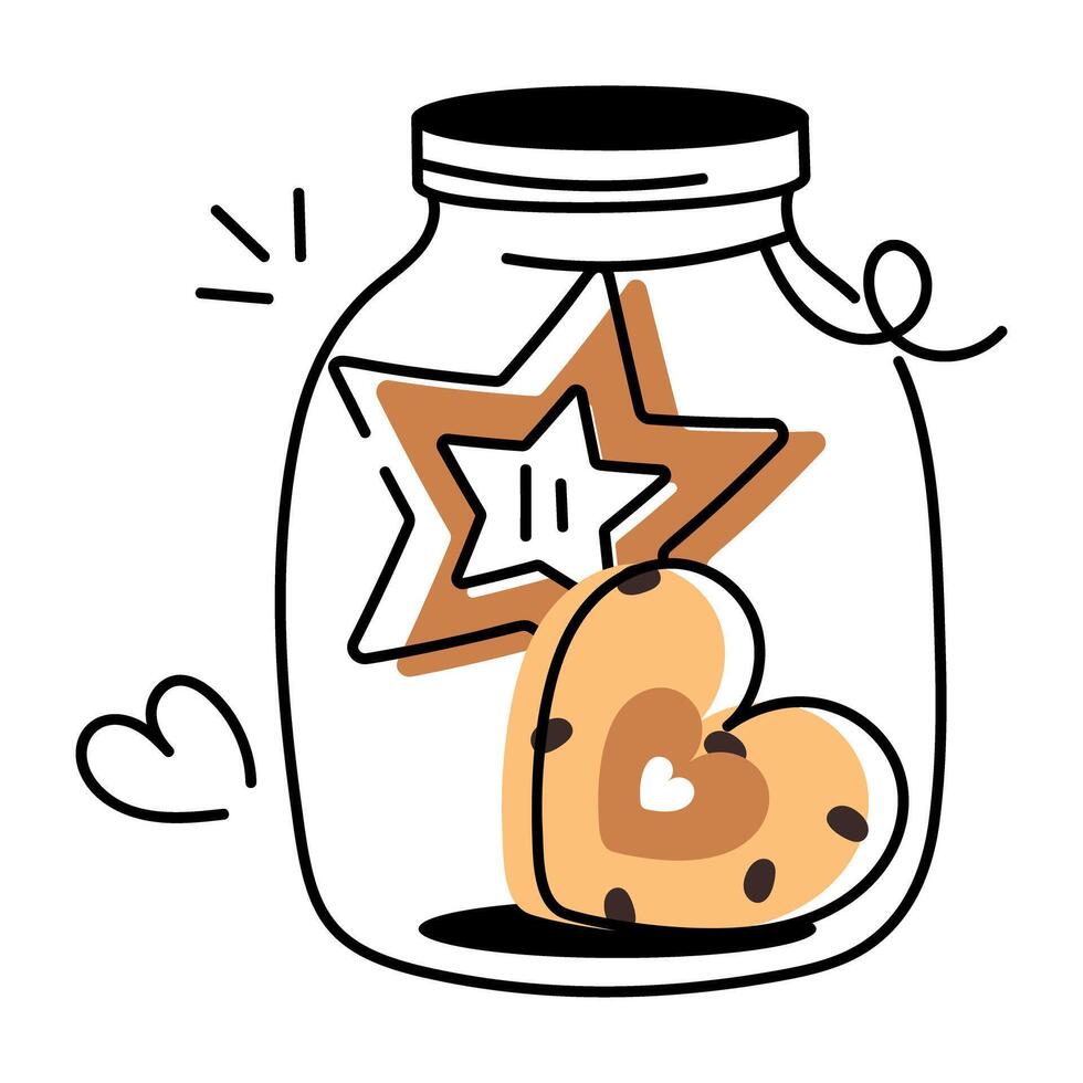 Hand Drawn Cookies Icon vector
