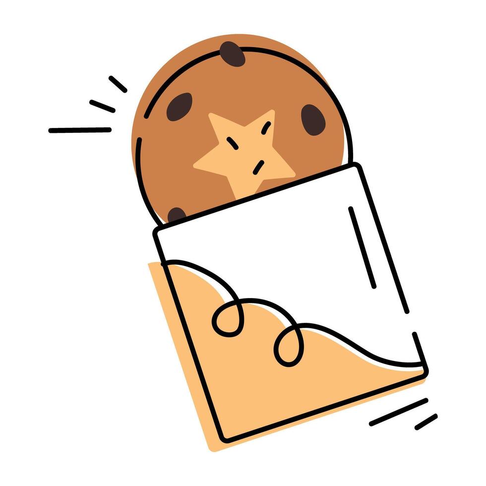 Hand Drawn Cookies Icon vector