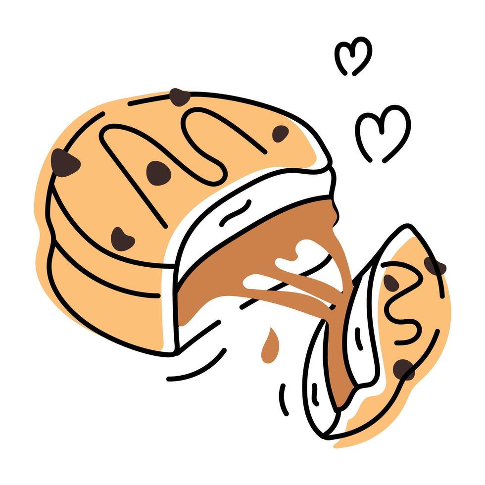 Hand Drawn Cookies Icon vector