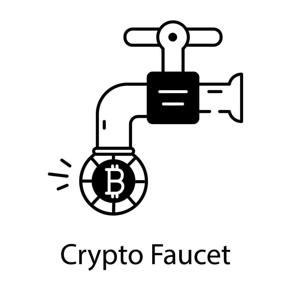 Crypto Market Linear Icon vector