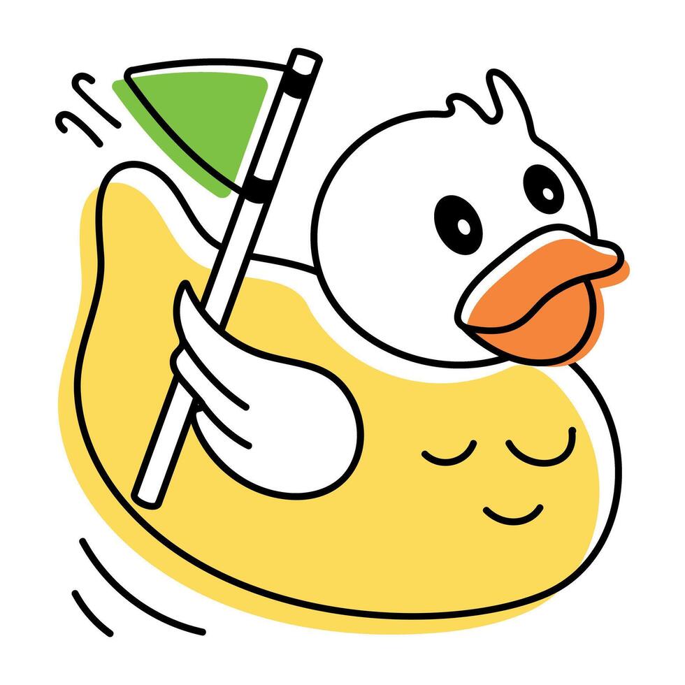 Funny Duck Doodles vector