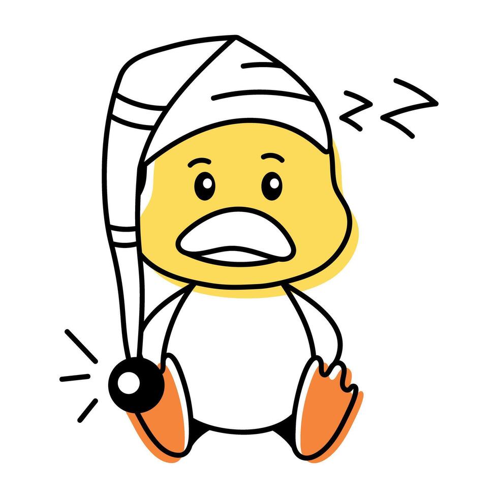 Funny Duck Doodles vector