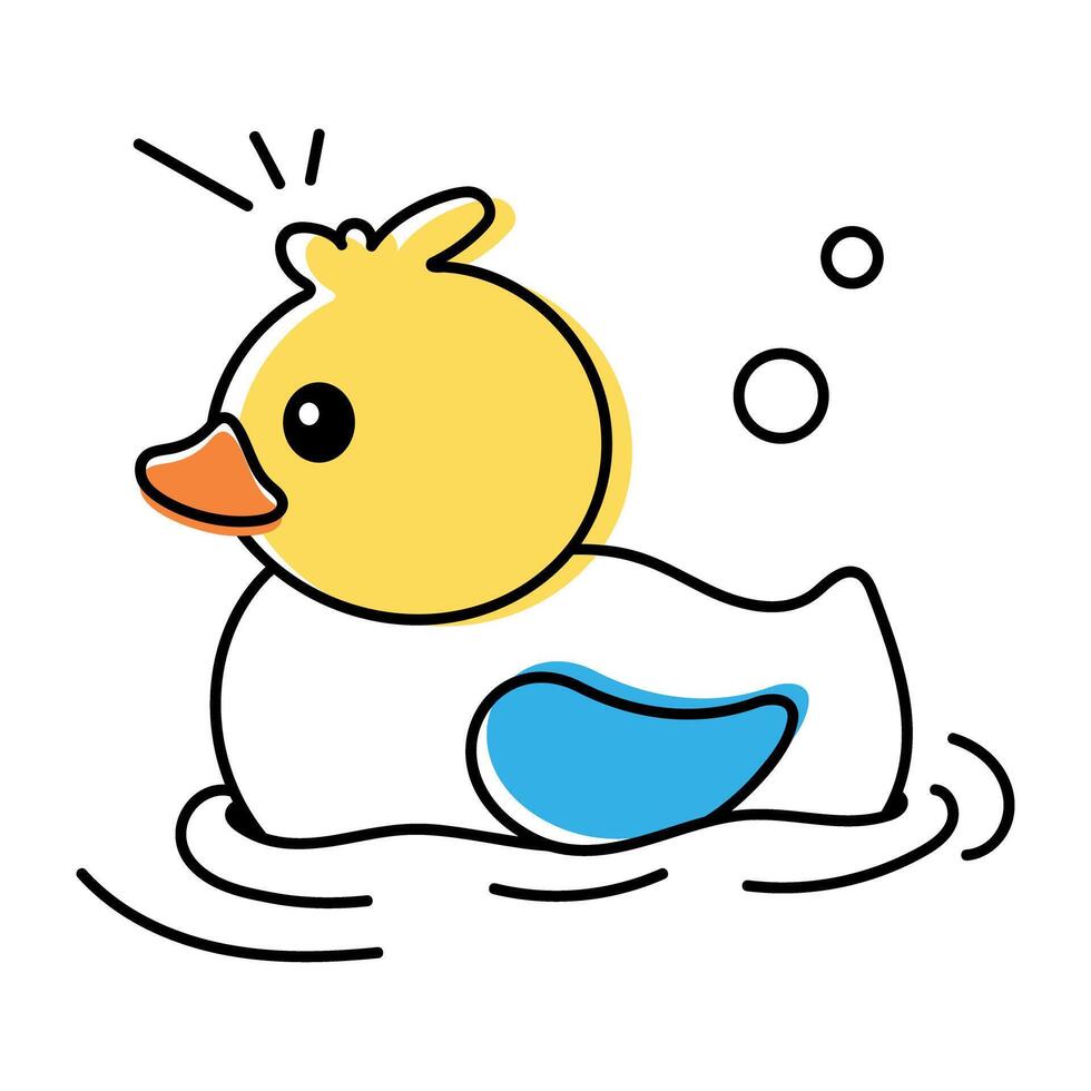 Funny Duck Doodles vector