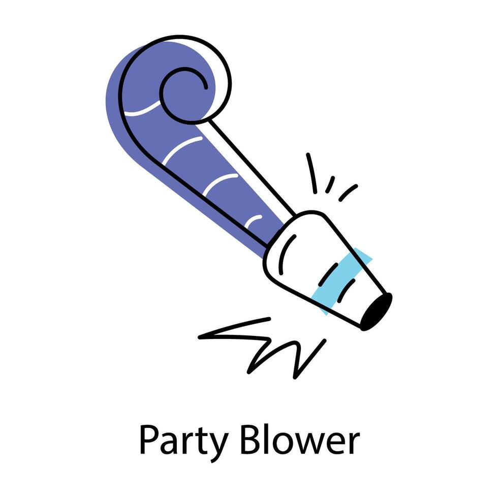 Birthday Party Doodle Icon vector