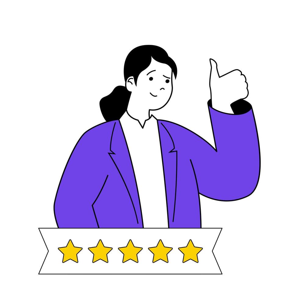 Recruitment concept with cartoon people in flat design for web 