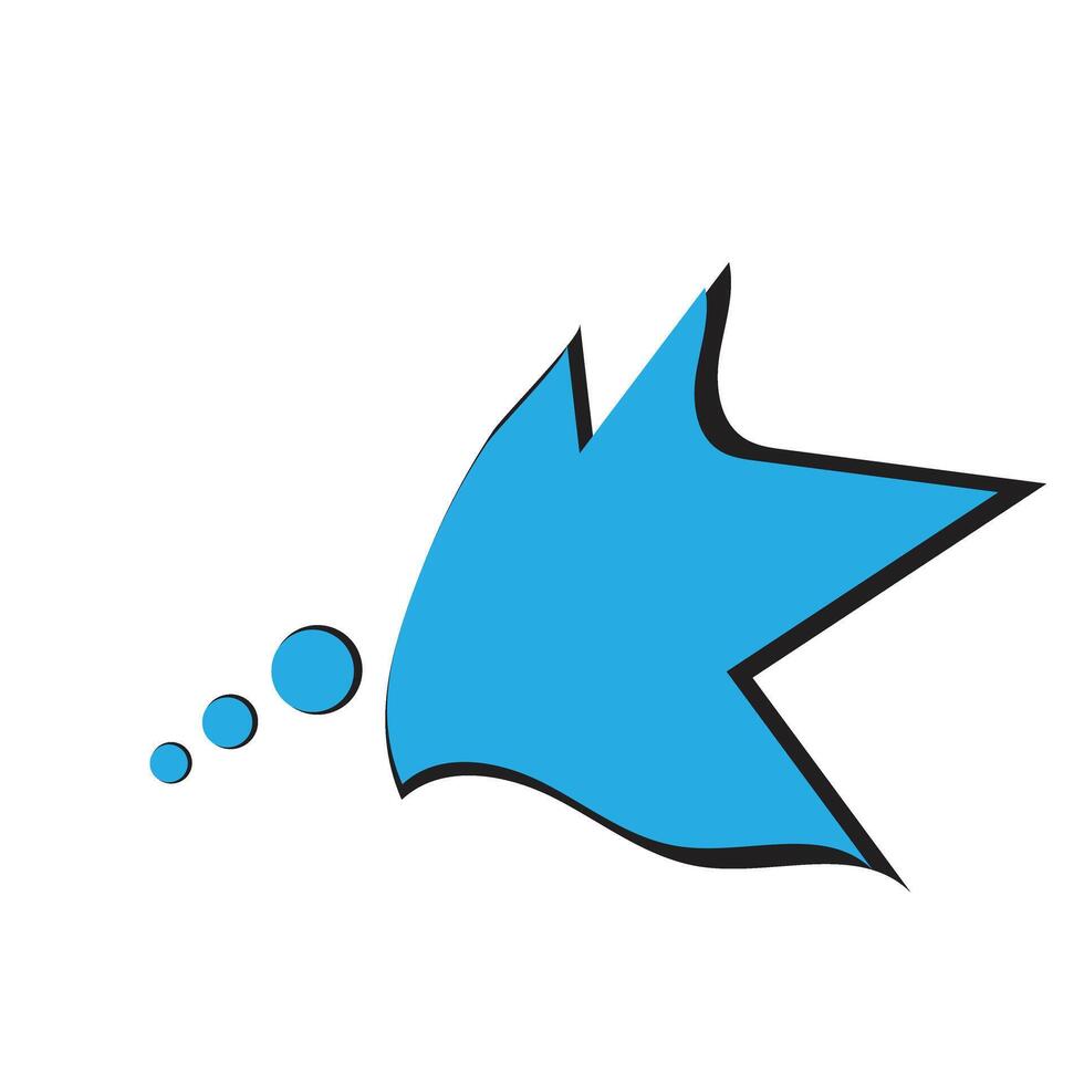 blue chat doodle vector