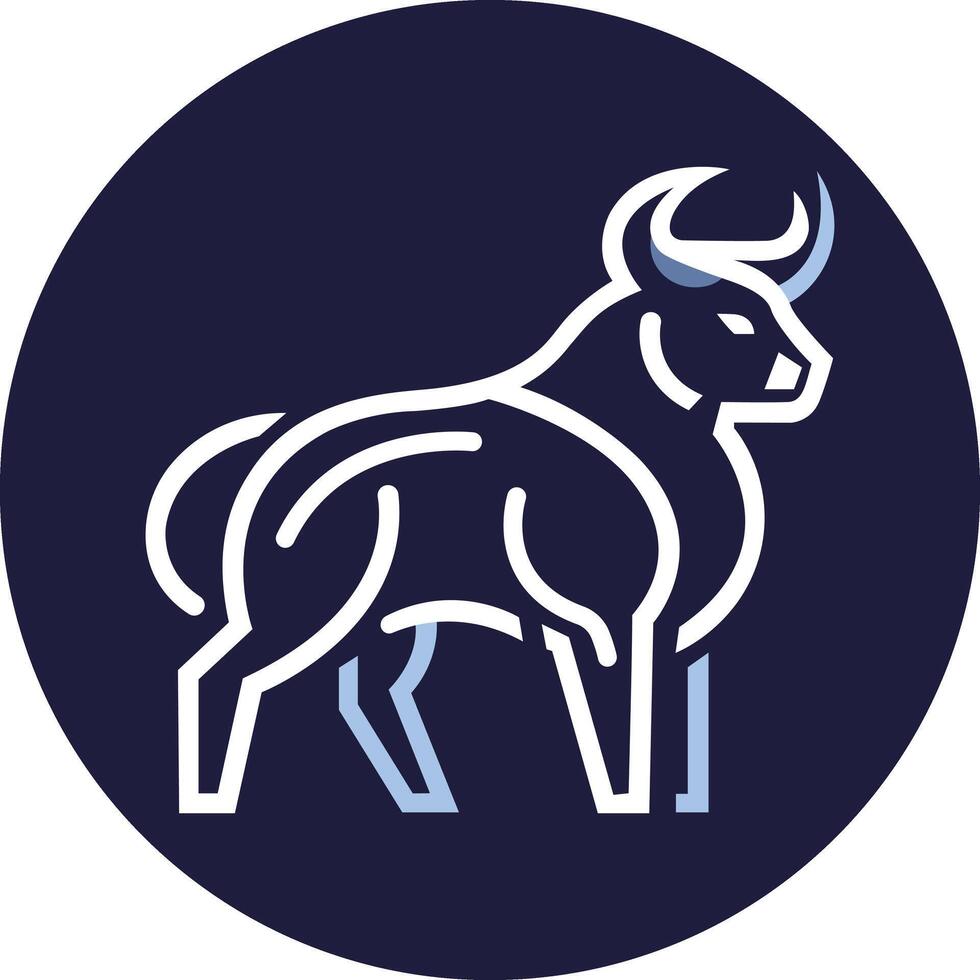 Bull Oultine Vector, Zodiac Sign vector