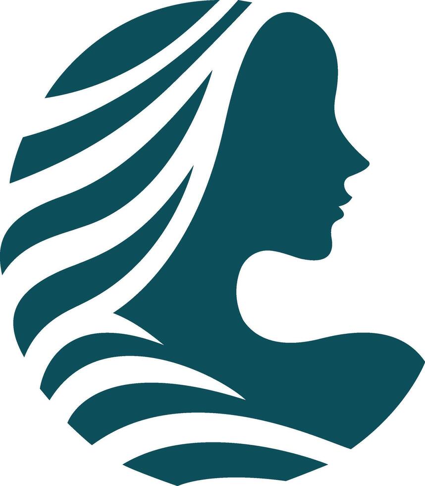 Woman Face Silhouette Vector