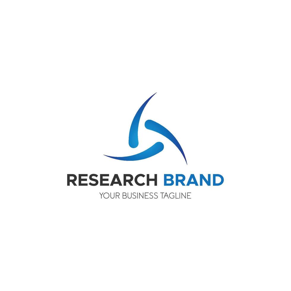 Research brand logo design vector
