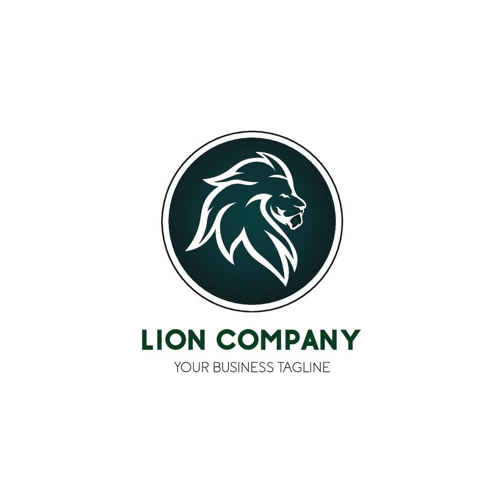 lion minimal style logo vector