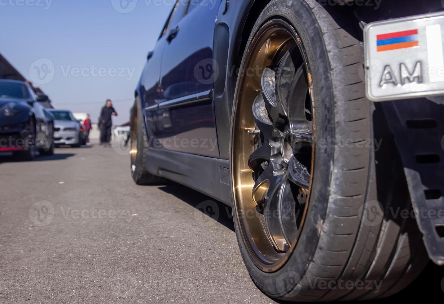 close-up of a sports car photo