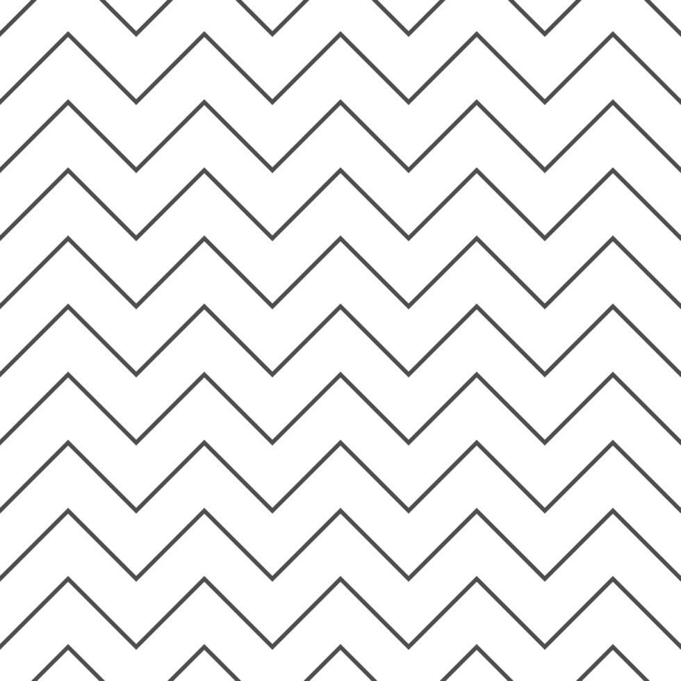 zigzag Delgado línea sin costura modelo. negro horizontal zig zag Clásico líneas. geométrico repitiendo rayas. minimalista textura. resumen monocromo antecedentes. vector ilustración.