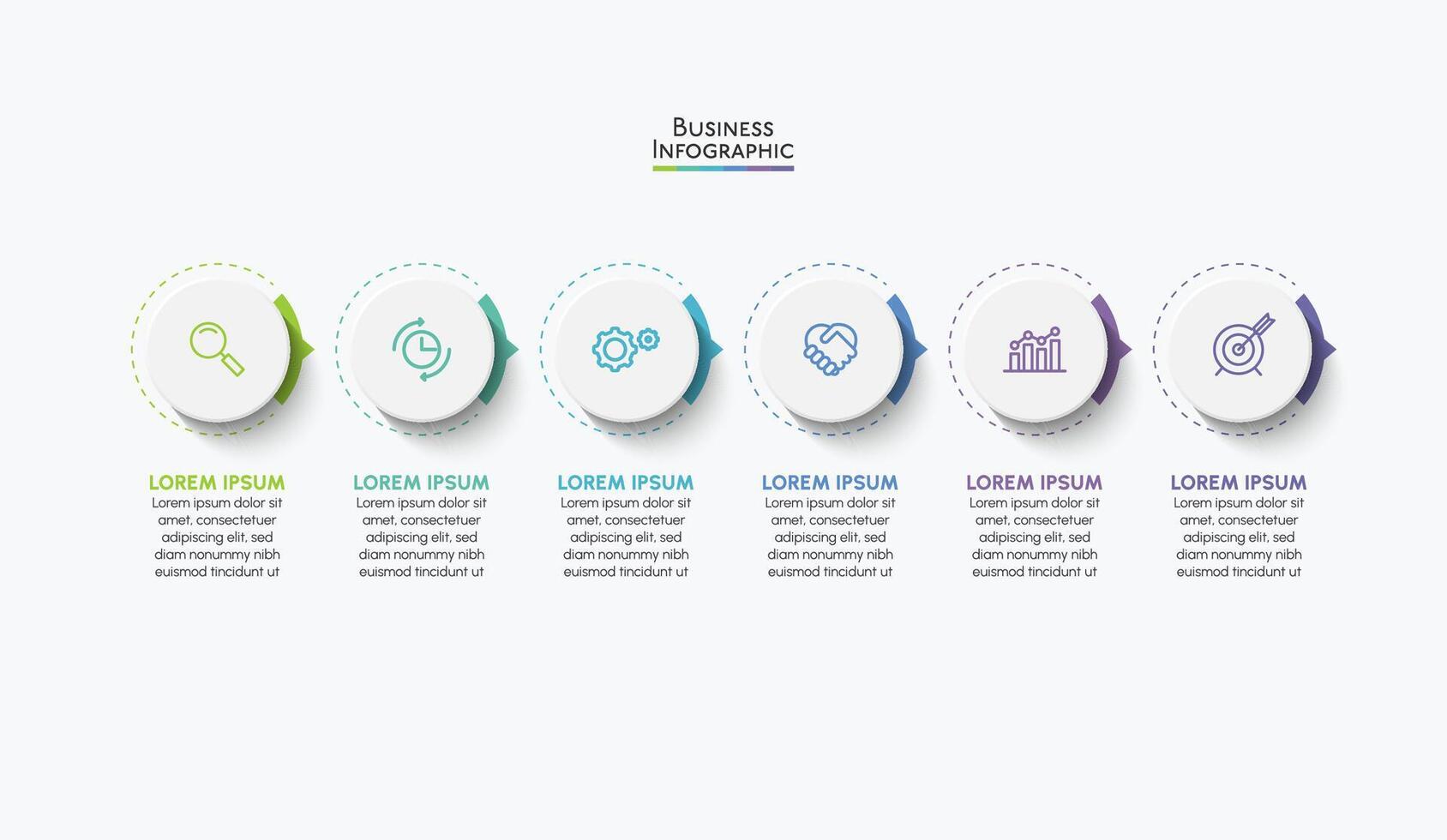 Presentation business infographic template vector