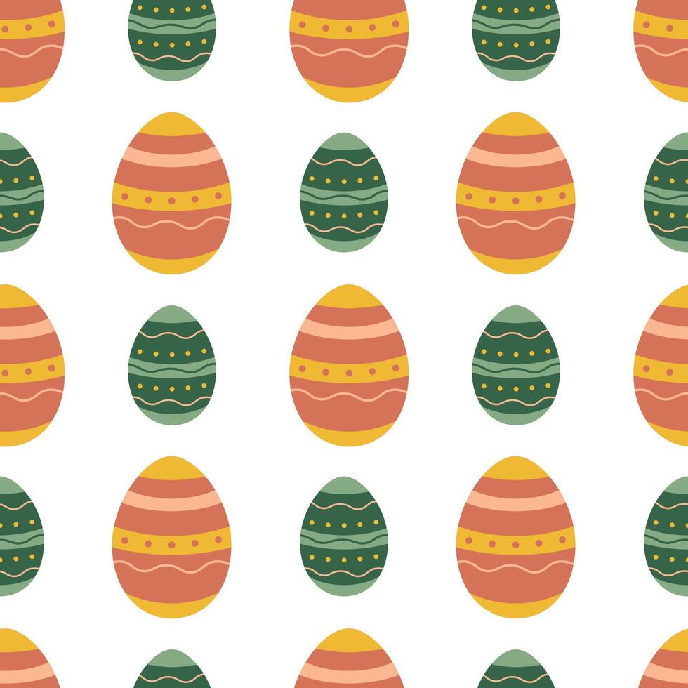 sin costura Pascua de Resurrección modelo. Pascua de Resurrección huevos. vector ilustración para embalaje, fondo, envase papel.