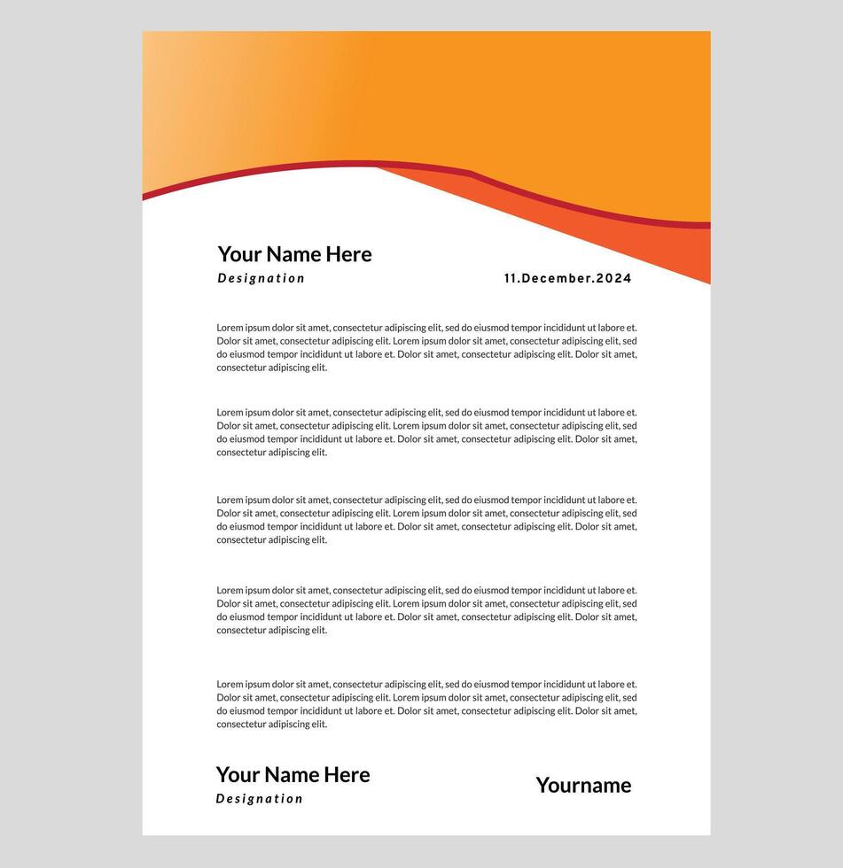 Letterhead eps file vector