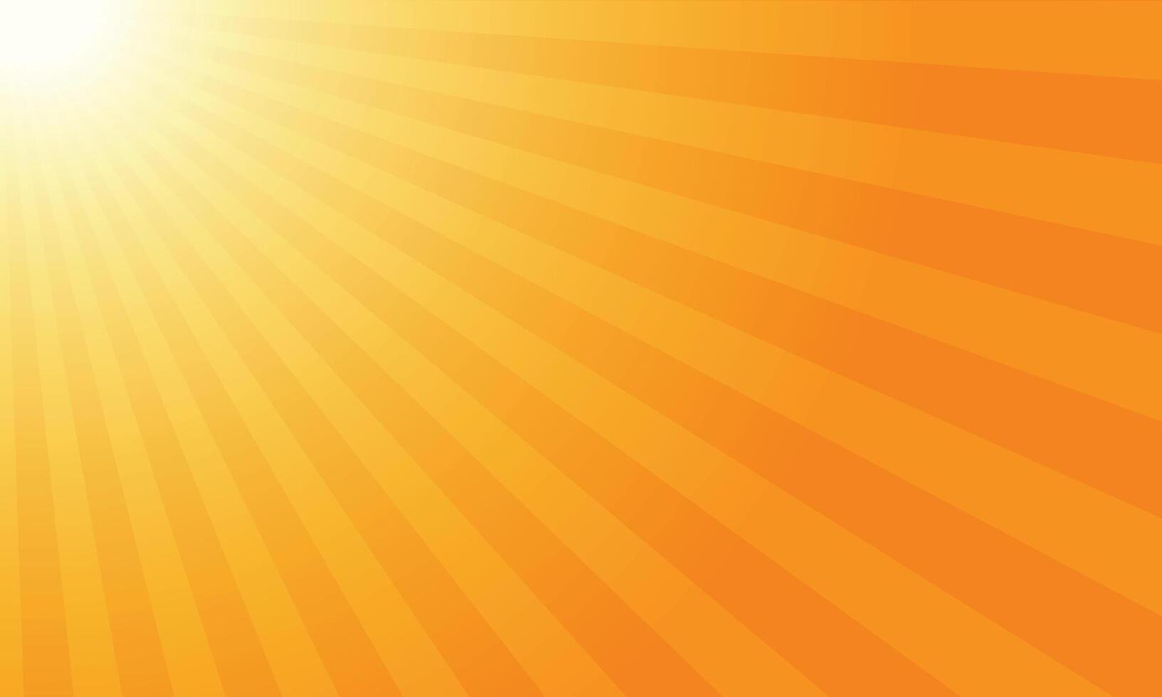 orange sunburst background.  summer radial rays background pattern vector