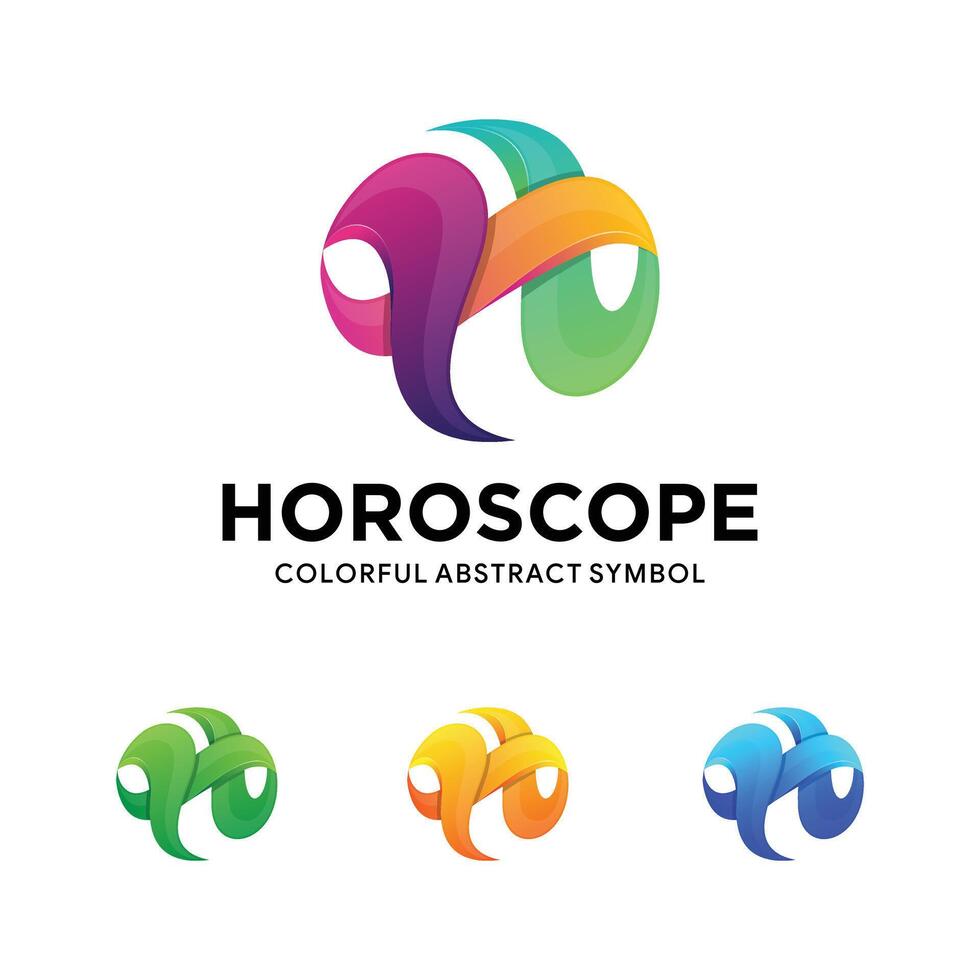 colorful gradient letter h in cirlce shape logo design template. liquid style design. vector