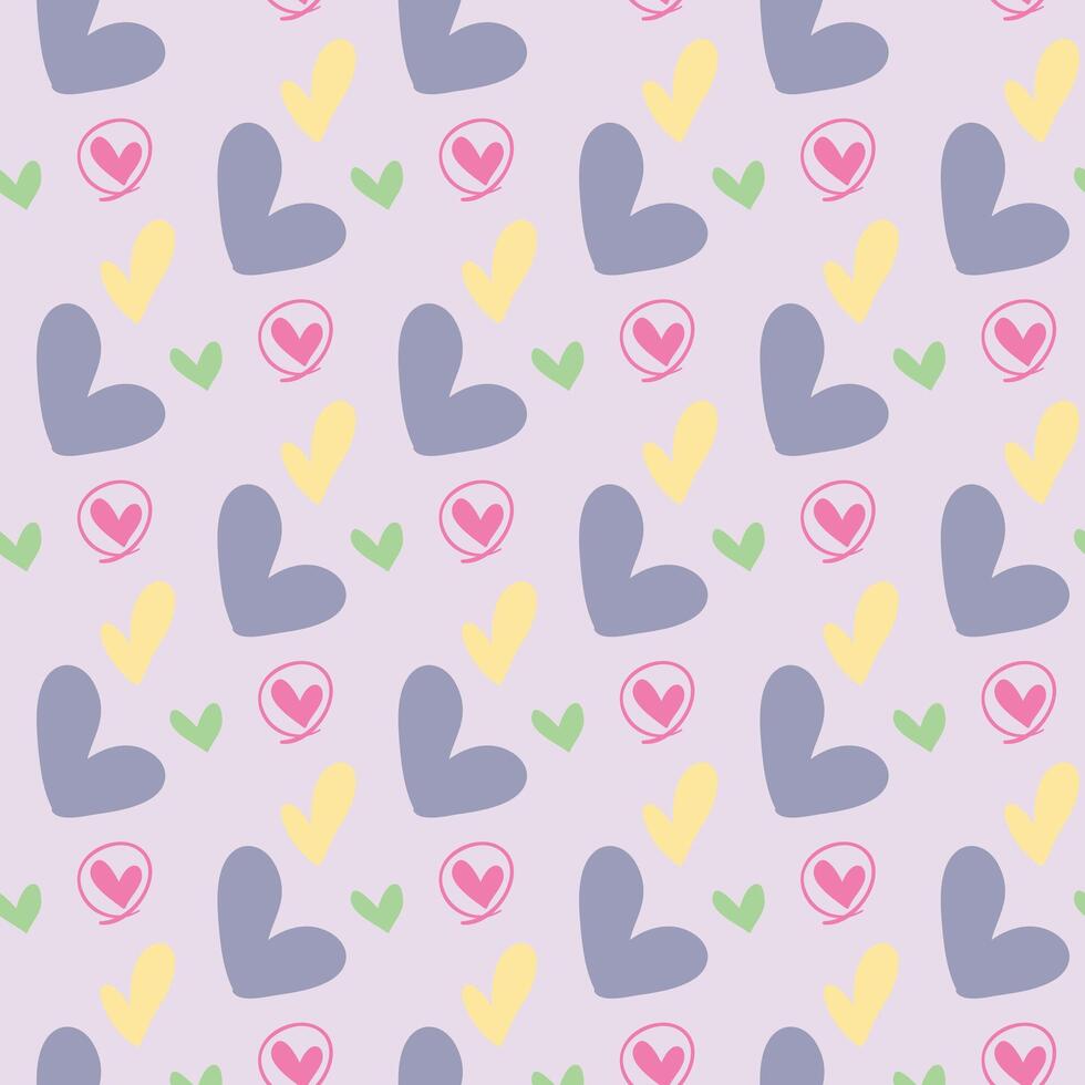 Full Of Love Seamless Vector Pattern Design