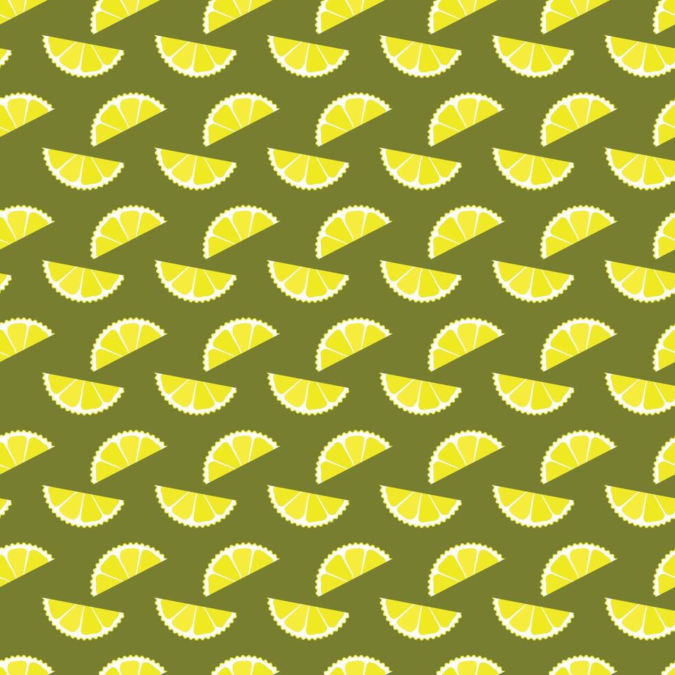 Citrus Slices By Night Seamless Vector Pattern Design