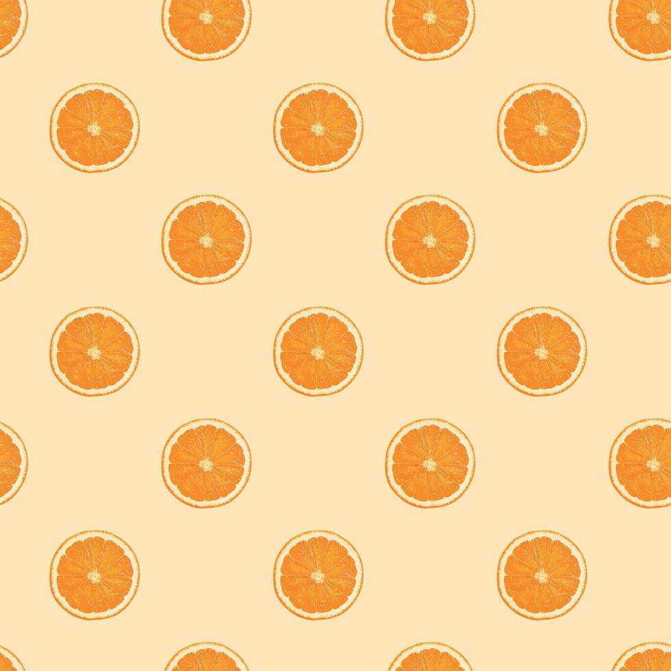 Dance Of Grapefruits Seamless Vector Pattern Design