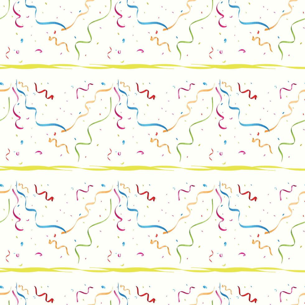 Confetti Seamless Vector Pattern Design