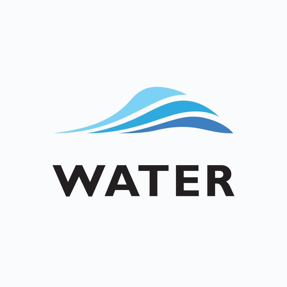 Water Wave  Logo Template Vector