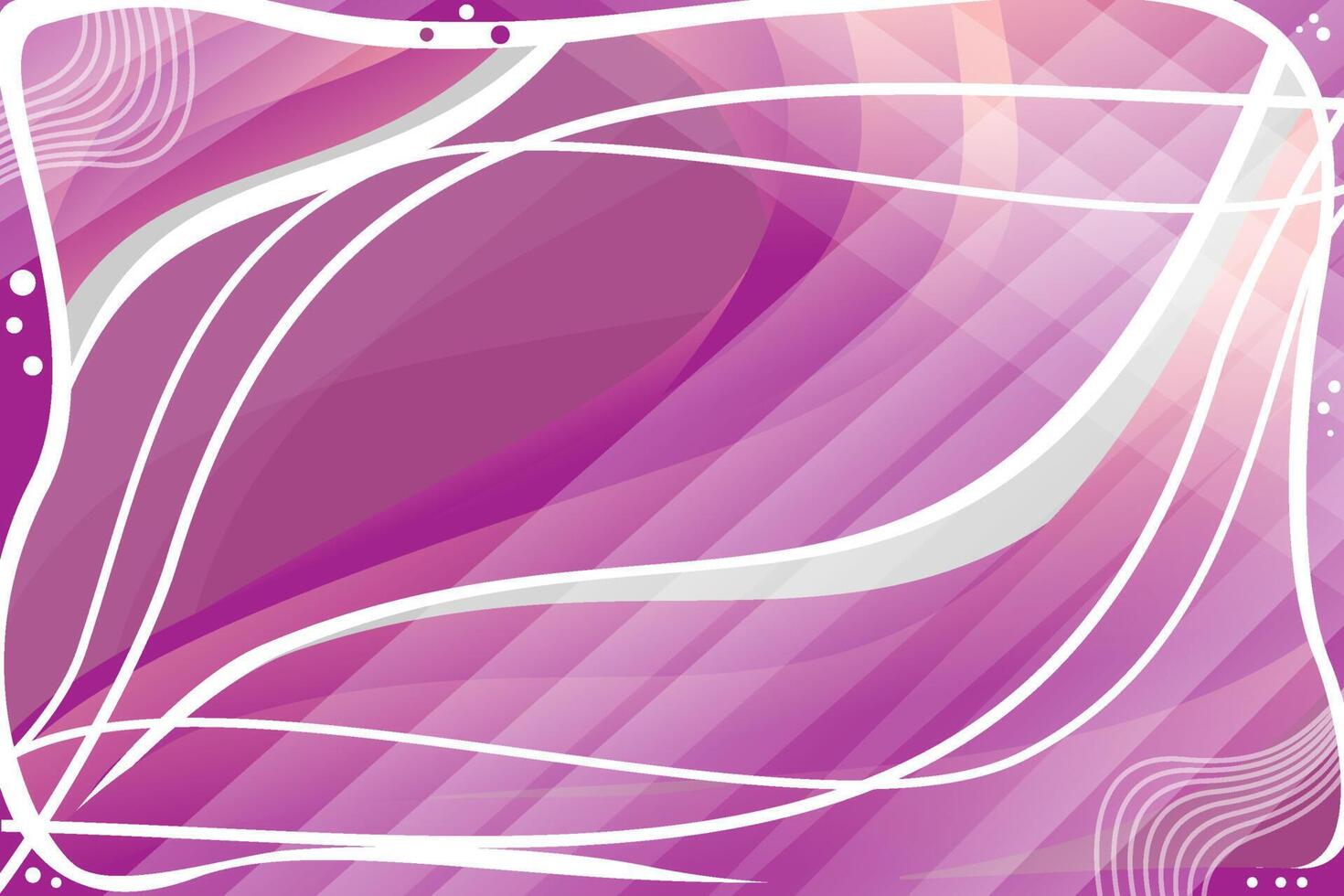 Purple gradient wave background with lines pattern and abstract objects vector