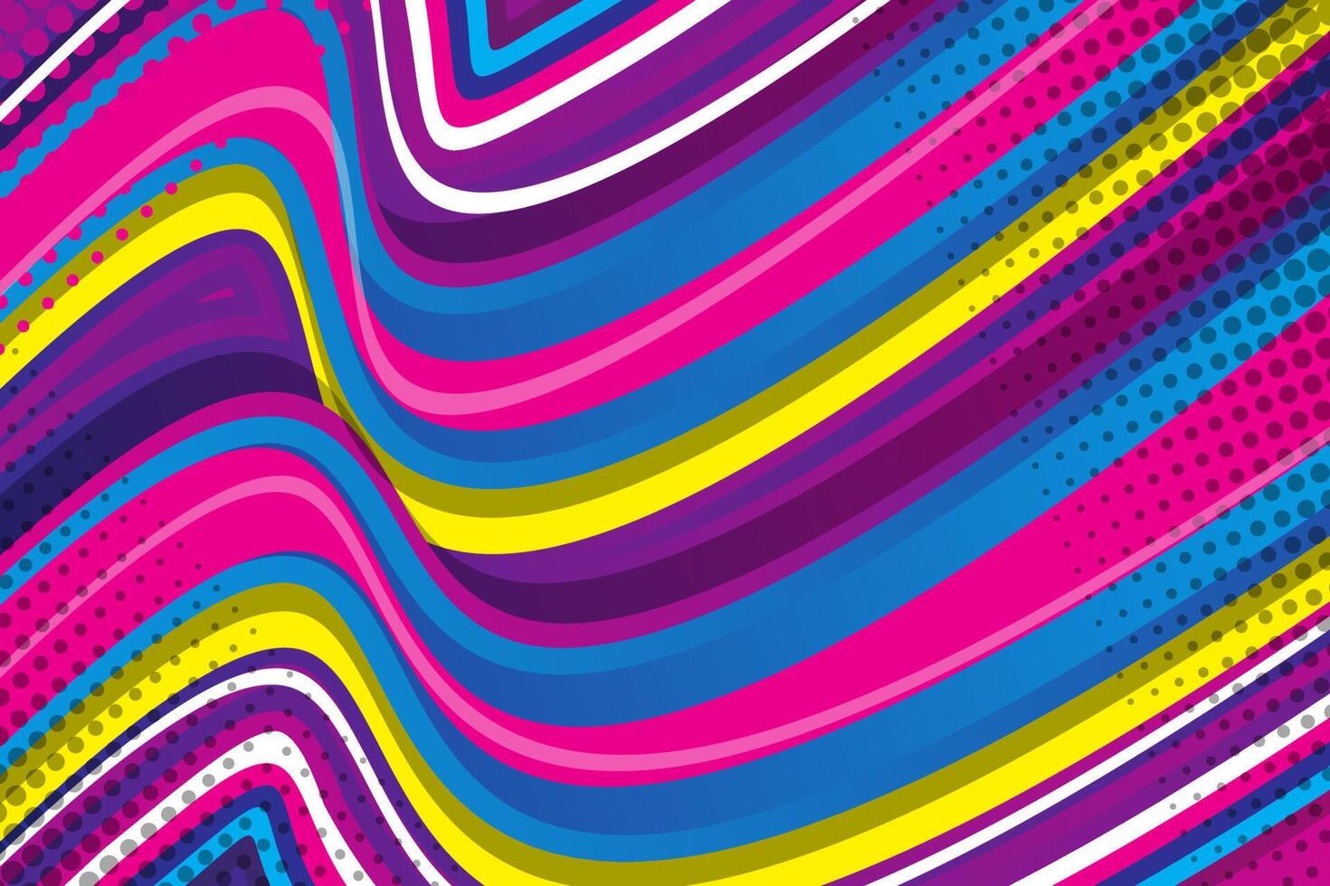 Purple and colorful gradient wave background vector