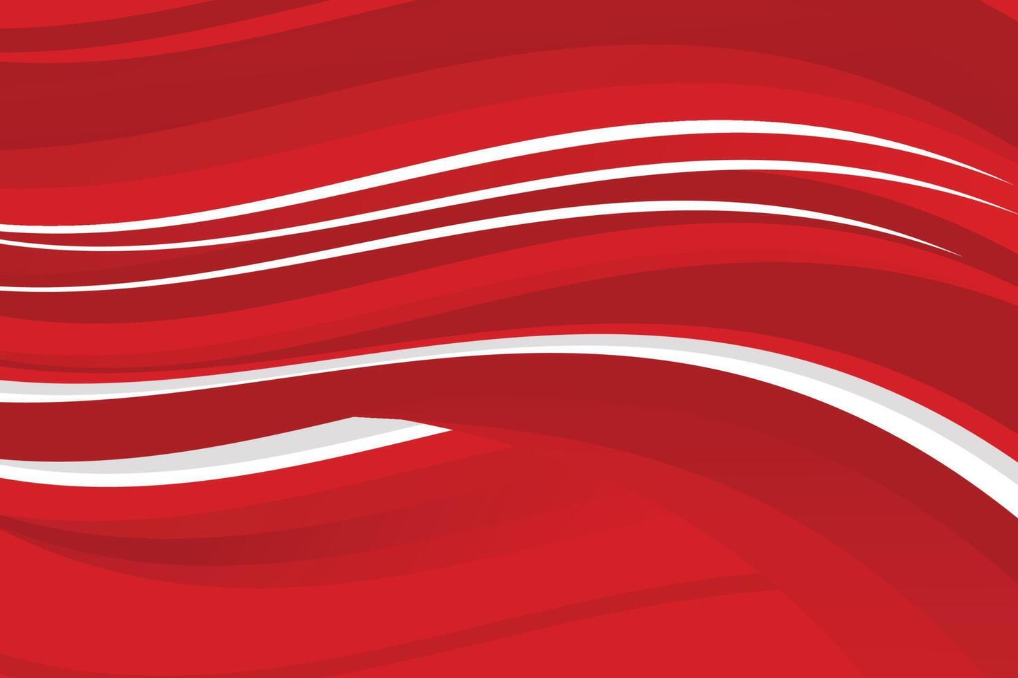 Red gradient wave background vector