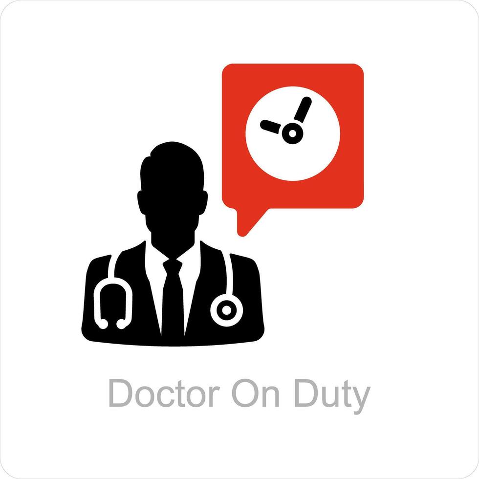 medical support and service icon concept vector