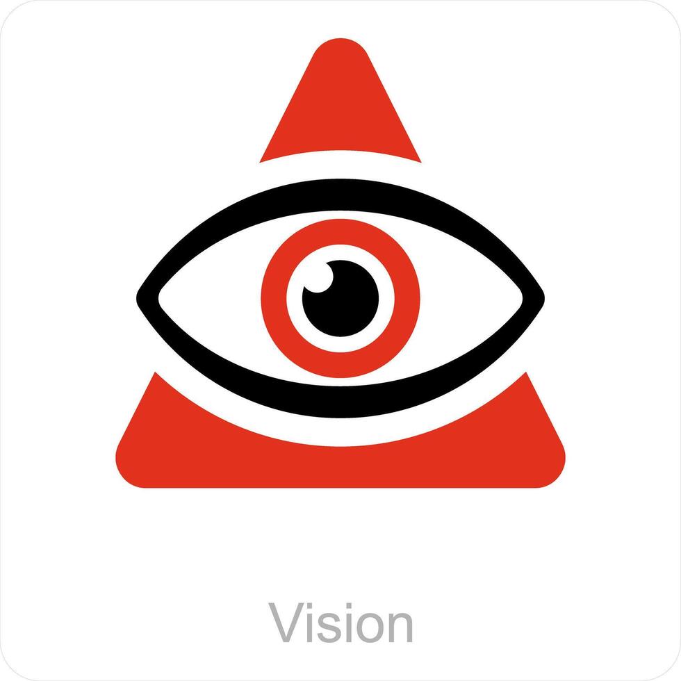 vision and eye icon concept vector