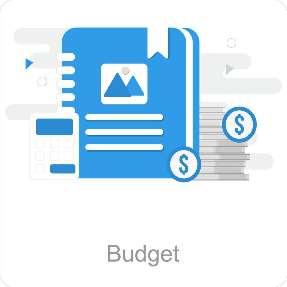 Budget and money icon concept vector