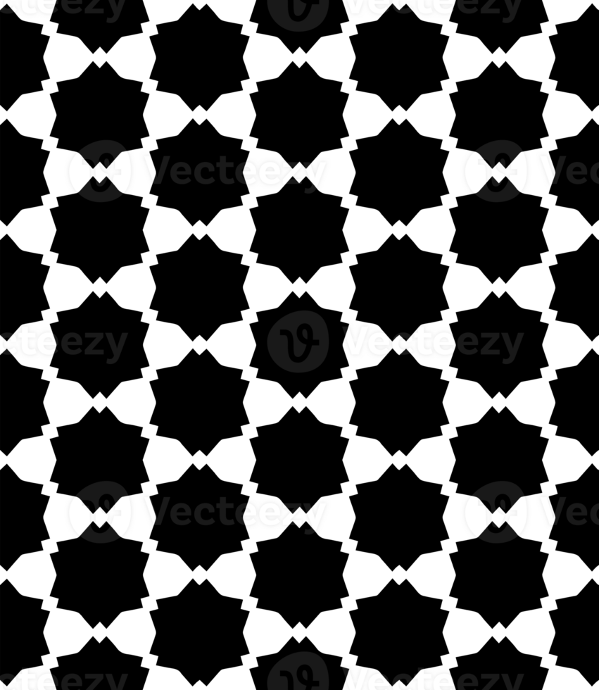 Black seamless abstract pattern. Overlay for background and backdrop. Ornamental design. PNG graphic illustration with transparent background.