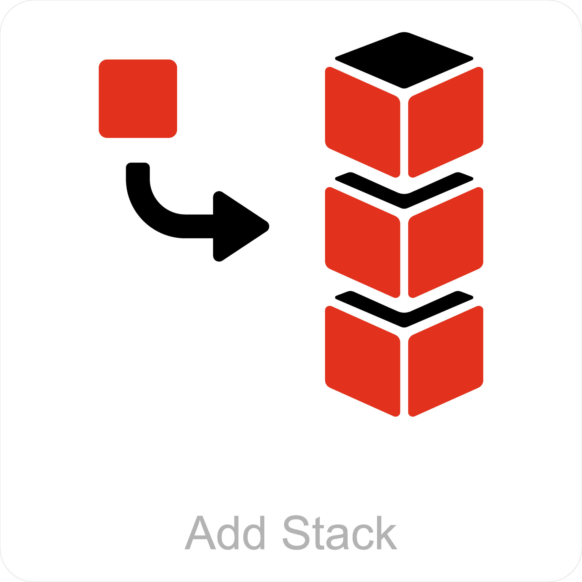 add stack and data icon concept 40183520 Vector Art at Vecteezy