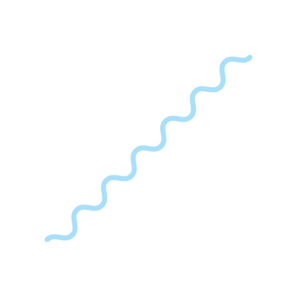Diagonal Blue Wavy Line Radio Wave vector
