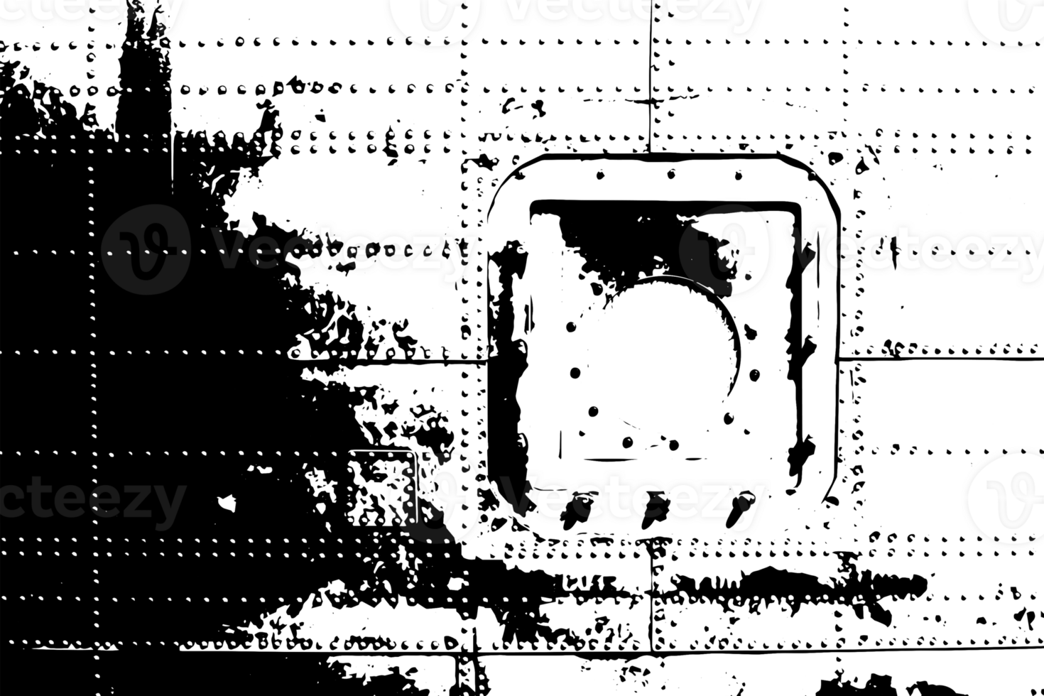 Rustic grunge texture with grain and stains. Abstract noise background. PNG graphic illustration with transparent background.