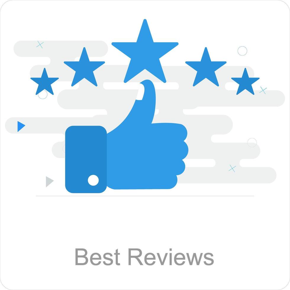 Best Reviews and choice icon concept vector