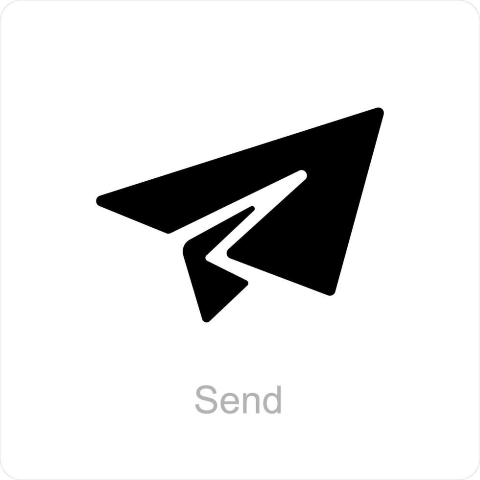 Send and message icon concept vector