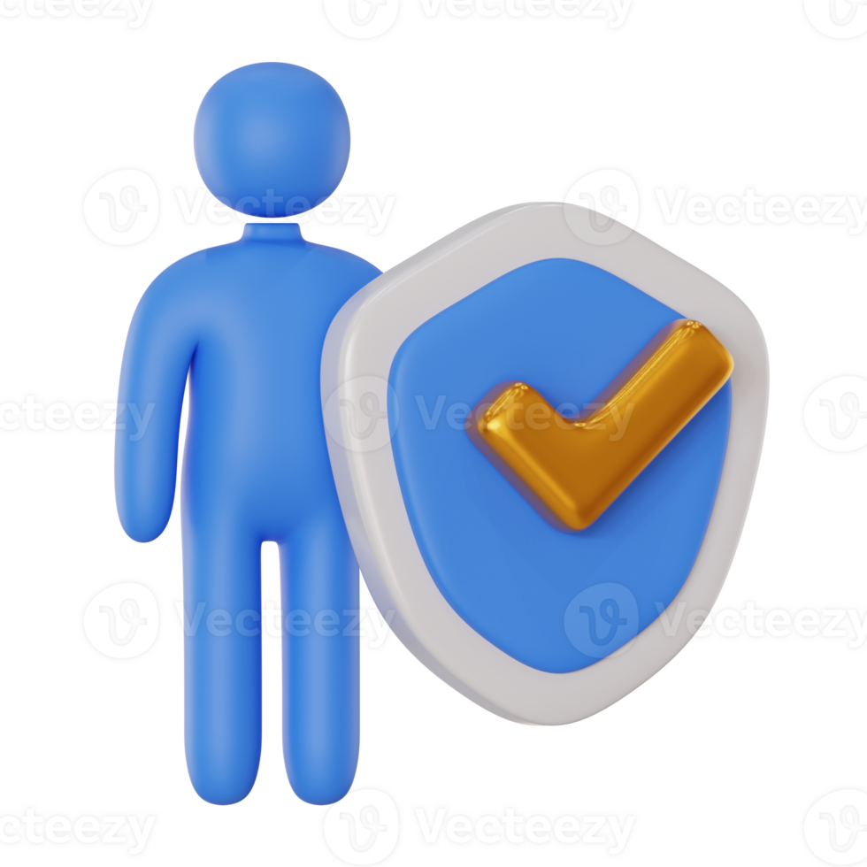 minimize risk 3d icon illustration. Business Management 3d rendering