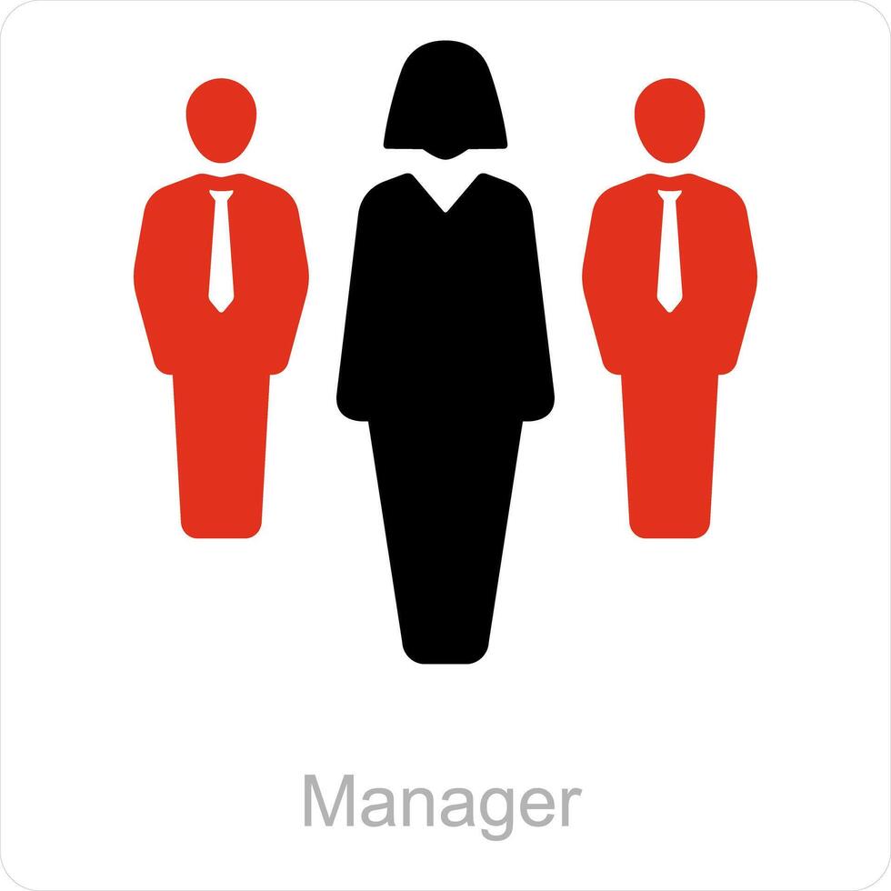 Manager and leaders icon concept vector