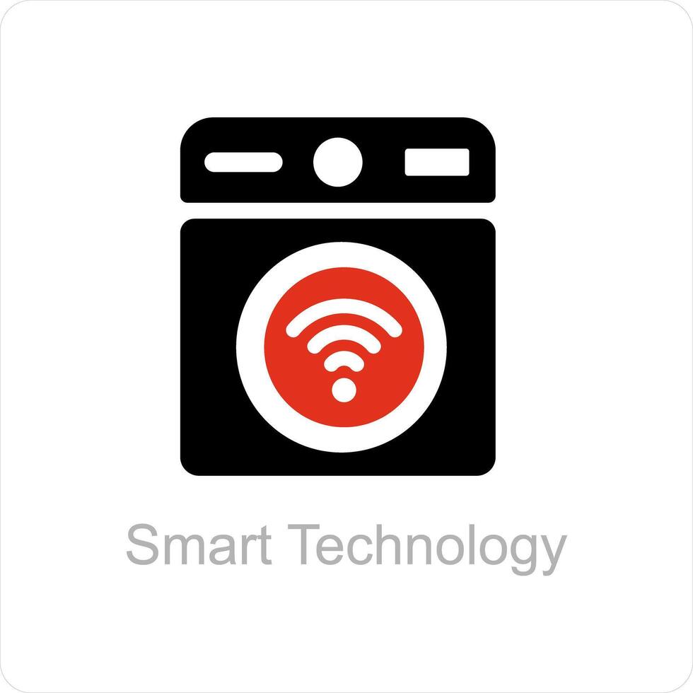 smart technology and connection icon concept vector